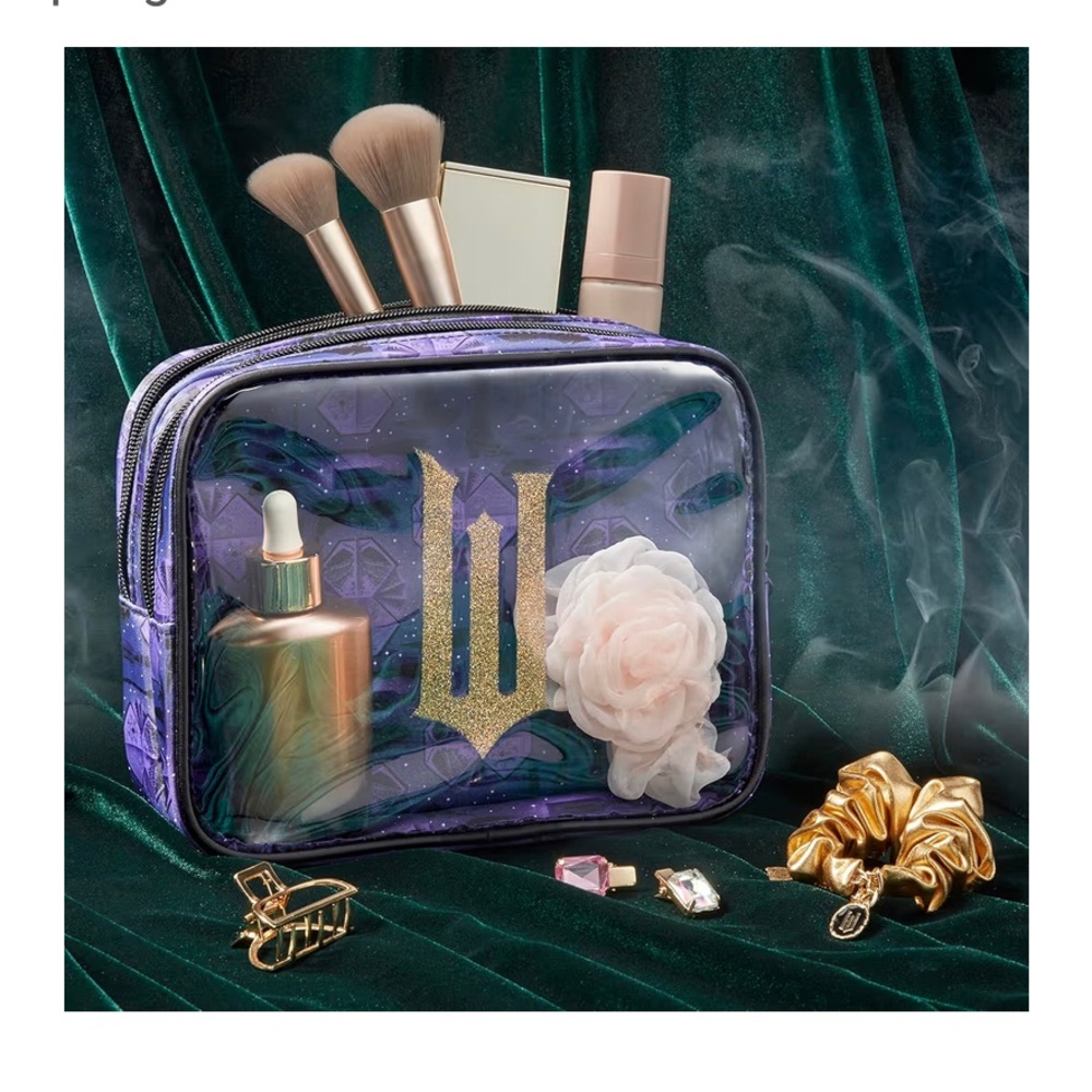 Conair Wicked Purple Double Zip Organizer - Makeup Organizer AND BRUSH NEW - Picture 6 of 8